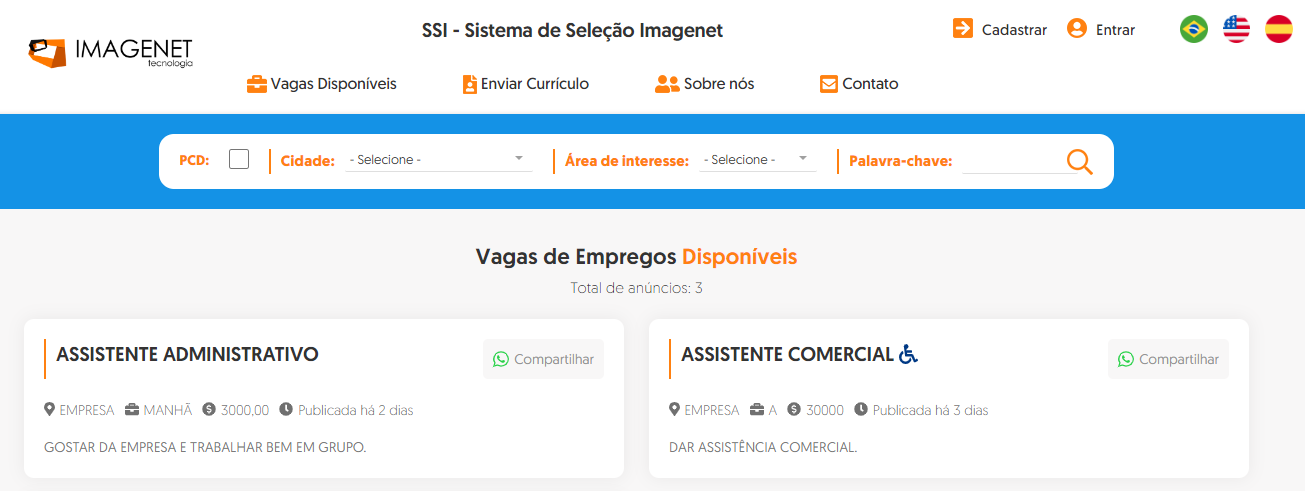 Faça a captação de currículos online