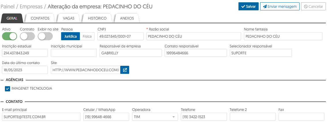 Realize a gestão das empresas